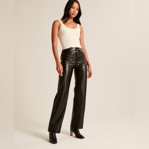 Abercrombie Vegan Leather 90s Relaxed Pants